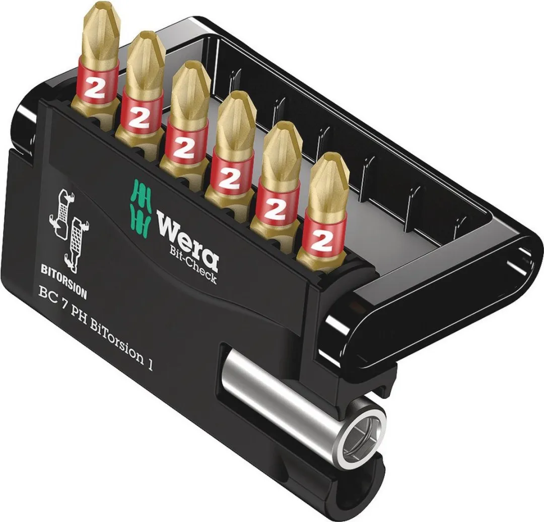 Wera 05056291001 Bit-Check 7-delige PH BiTorsion 1