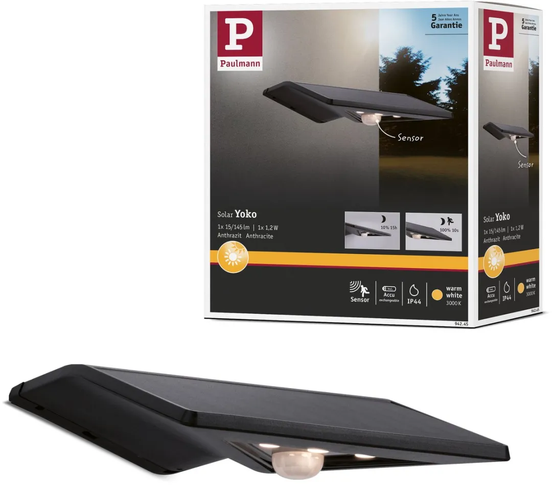 Paulmann Yoko Solar LED Huisnummerverlichting