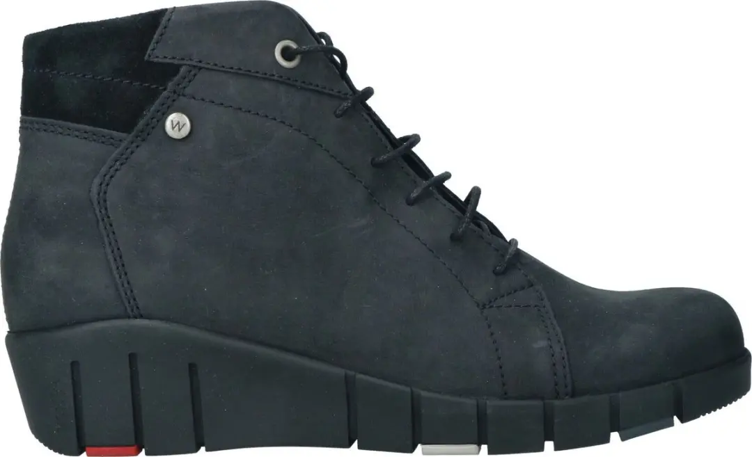 Wolky Veterschoenen Chicago zwart nubuck
