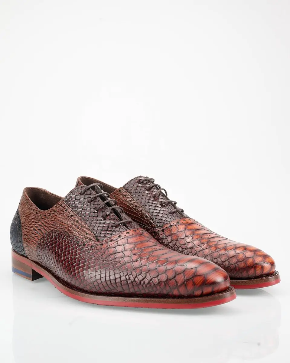 Floris van Bommel Heren Nette Schoenen - Cognac - afbeelding 6 van 6