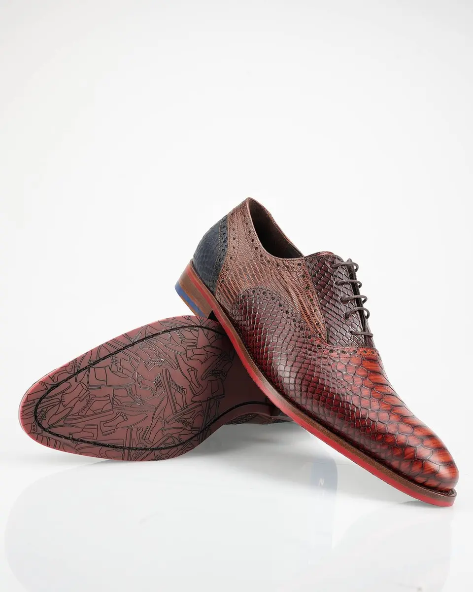 Floris van Bommel Heren Nette Schoenen - Cognac - afbeelding 5 van 6