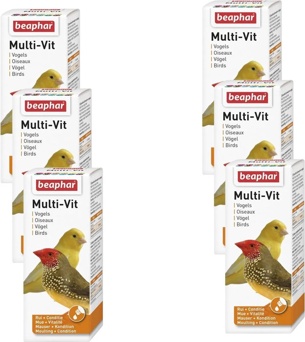 Beaphar Multi-Vitamine Vogels 6x50ml