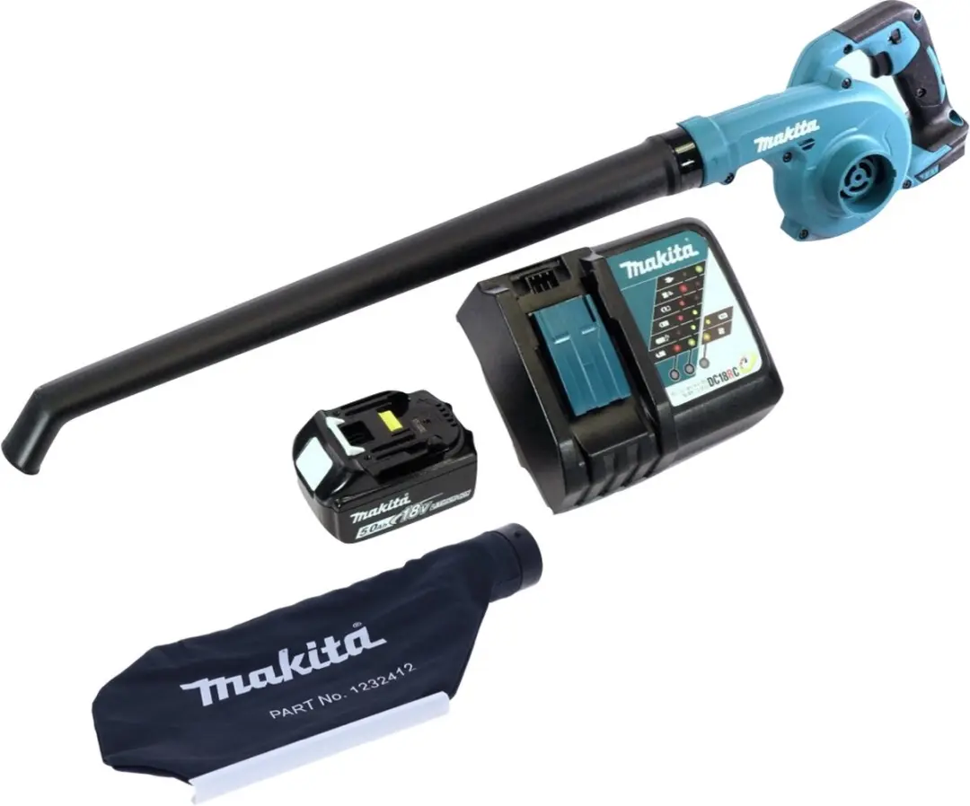 Makita DUB186RT1 accu bladblazer 18V 5.0Ah - afbeelding 4 van 5