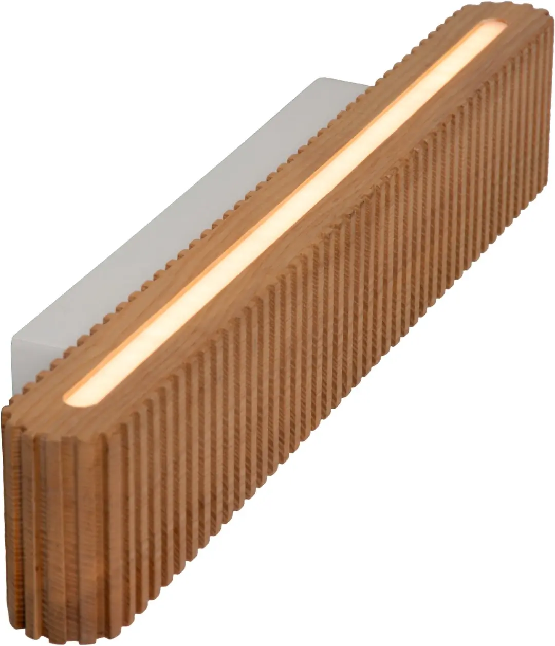 Lucide Bannister Wandlamp - 2x7W - Lichte houtlook - afbeelding 3 van 6