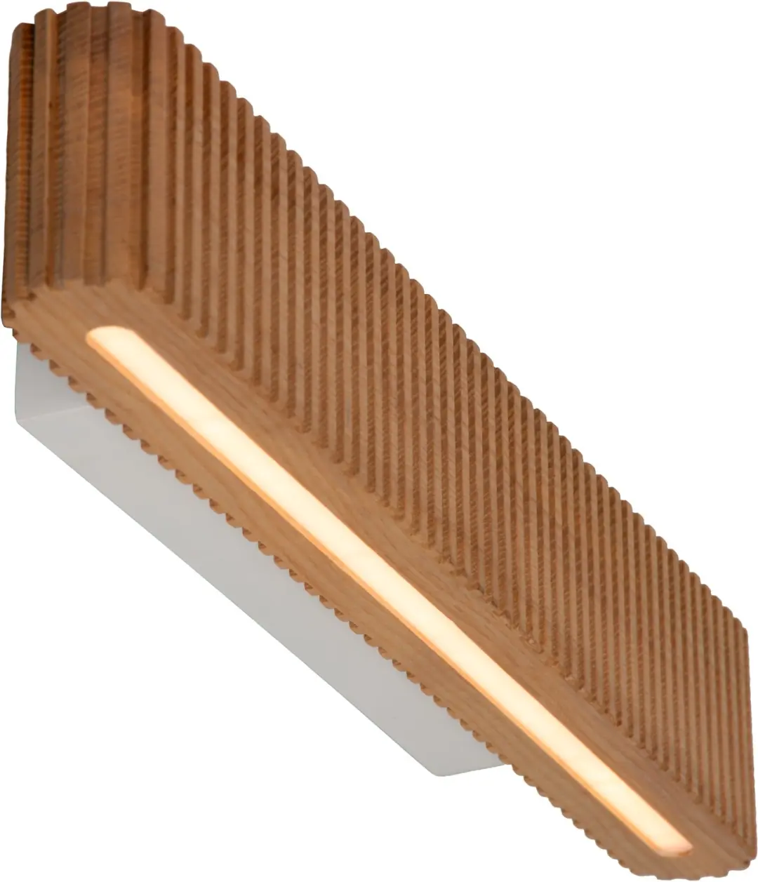 Lucide Bannister Wandlamp - 2x7W - Lichte houtlook - afbeelding 4 van 6