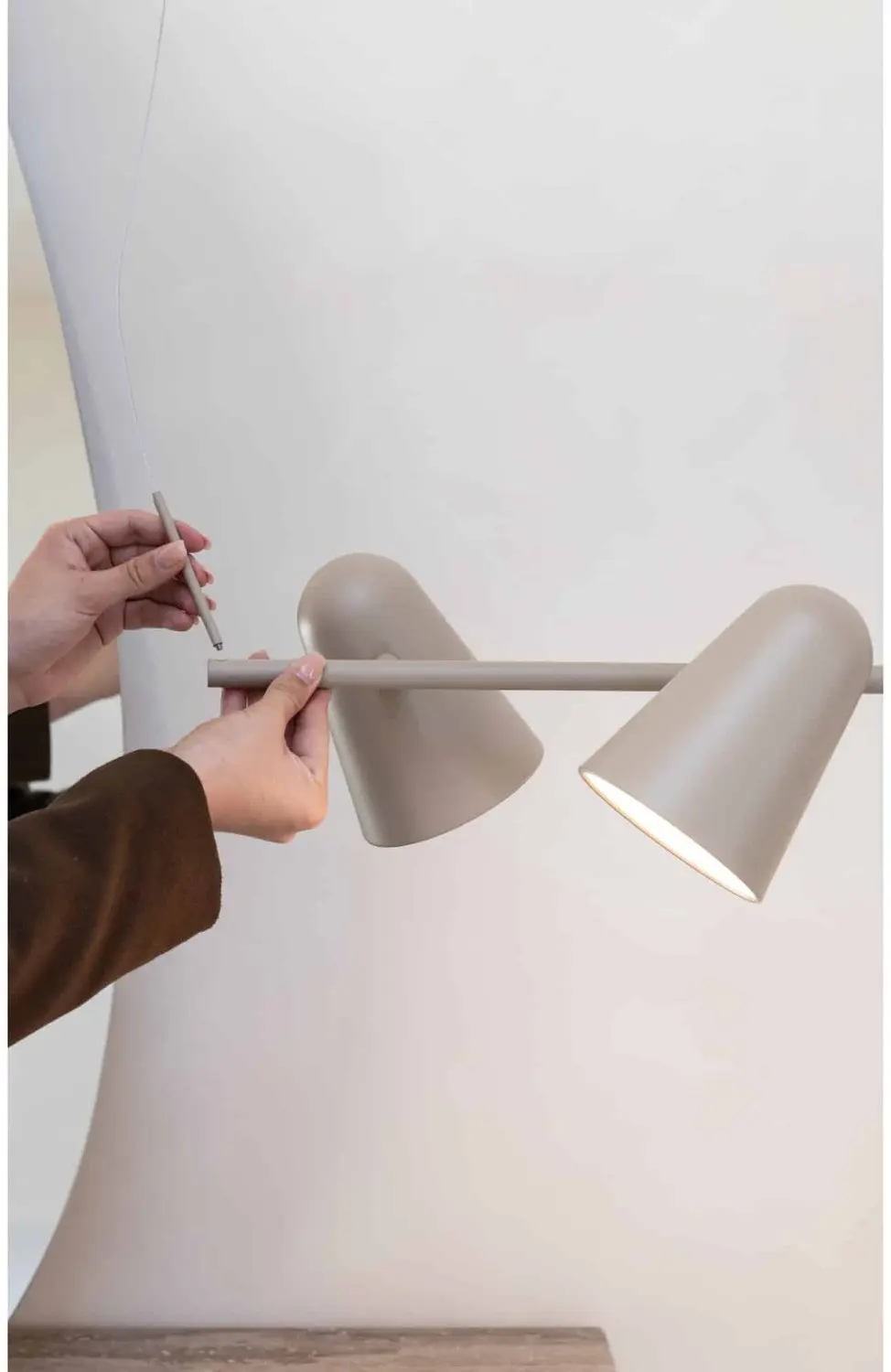 It's about RoMi Hanglamp Salamanca - 3 lichtpunten - Zand - afbeelding 6 van 6