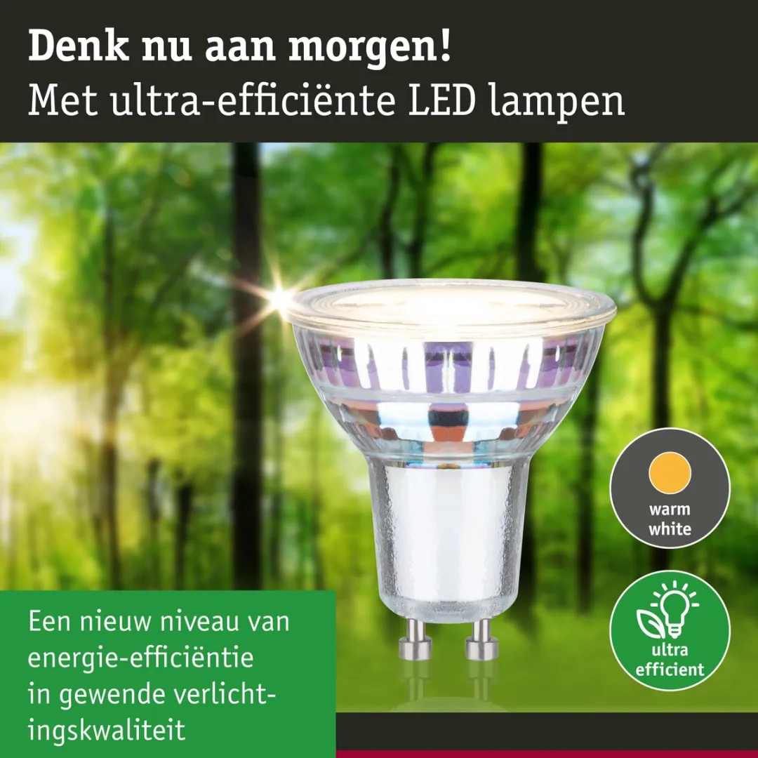 Paulmann Eco-Line LED Reflector GU10 Set - 3x2,5W 3000K - 3 Stuks - afbeelding 6 van 6