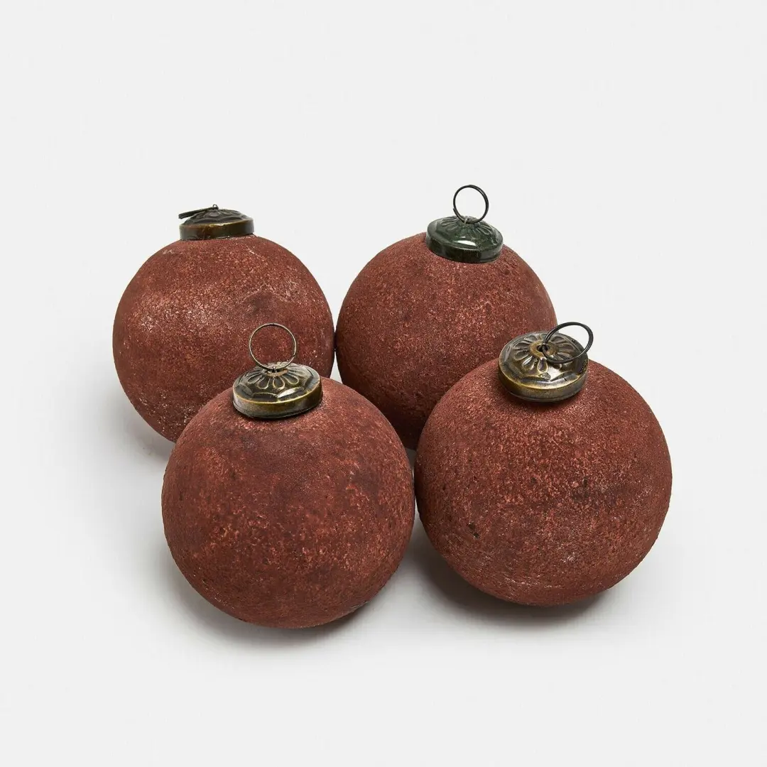 Loberon Kerstbal Pirovella set van 4