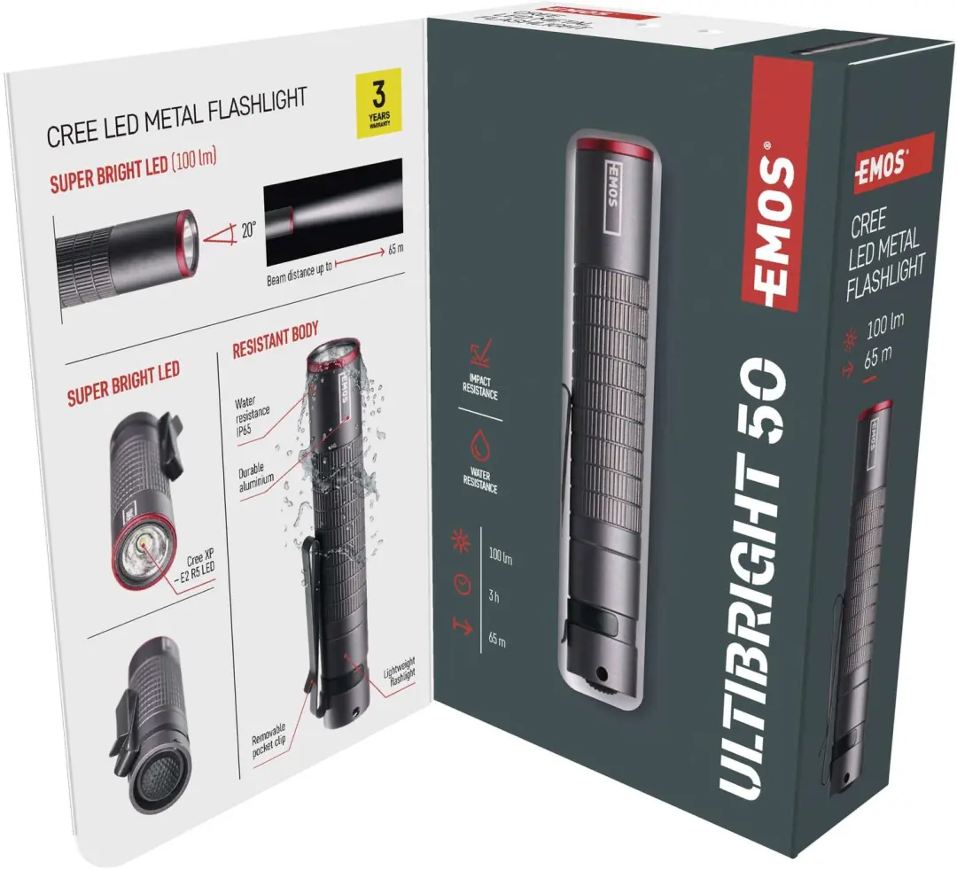 EMOS Ultibright 50 LED Zaklamp P3150 - 100 lm - afbeelding 6 van 6