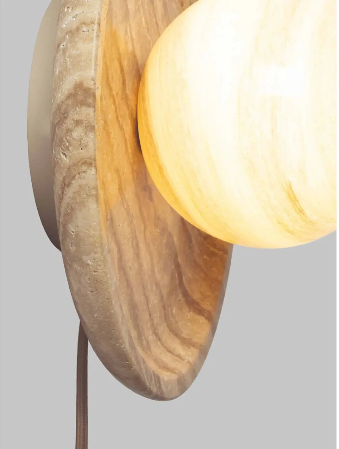 RoMi Tivoli Wandlamp 10W - Ø25cm - Zand - afbeelding 6 van 6