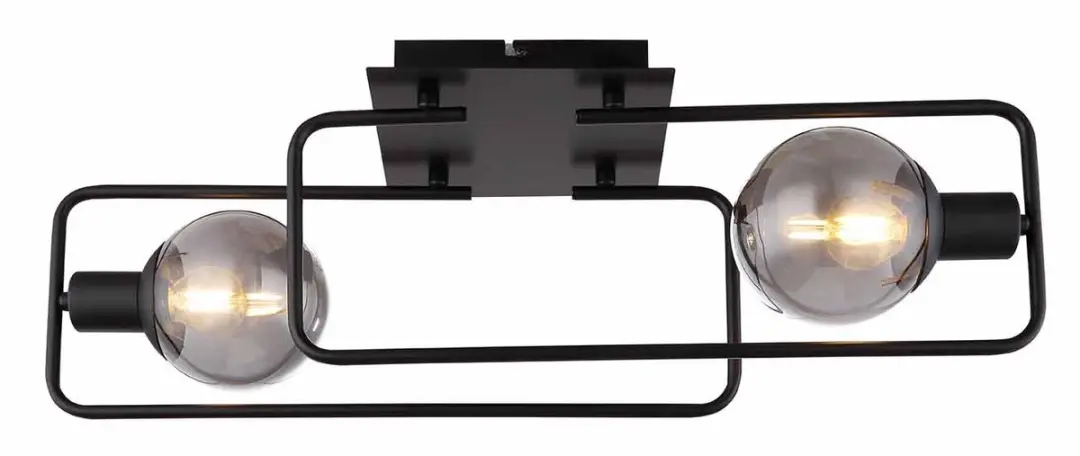 Globo Blama Plafondlamp 15830-2D - E14 - Zwart - afbeelding 3 van 6