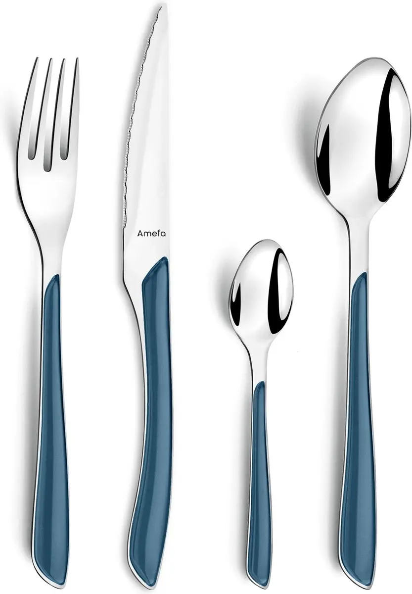 Bestek Amefa Eclat Marineblauw Metaal (24 pcs)