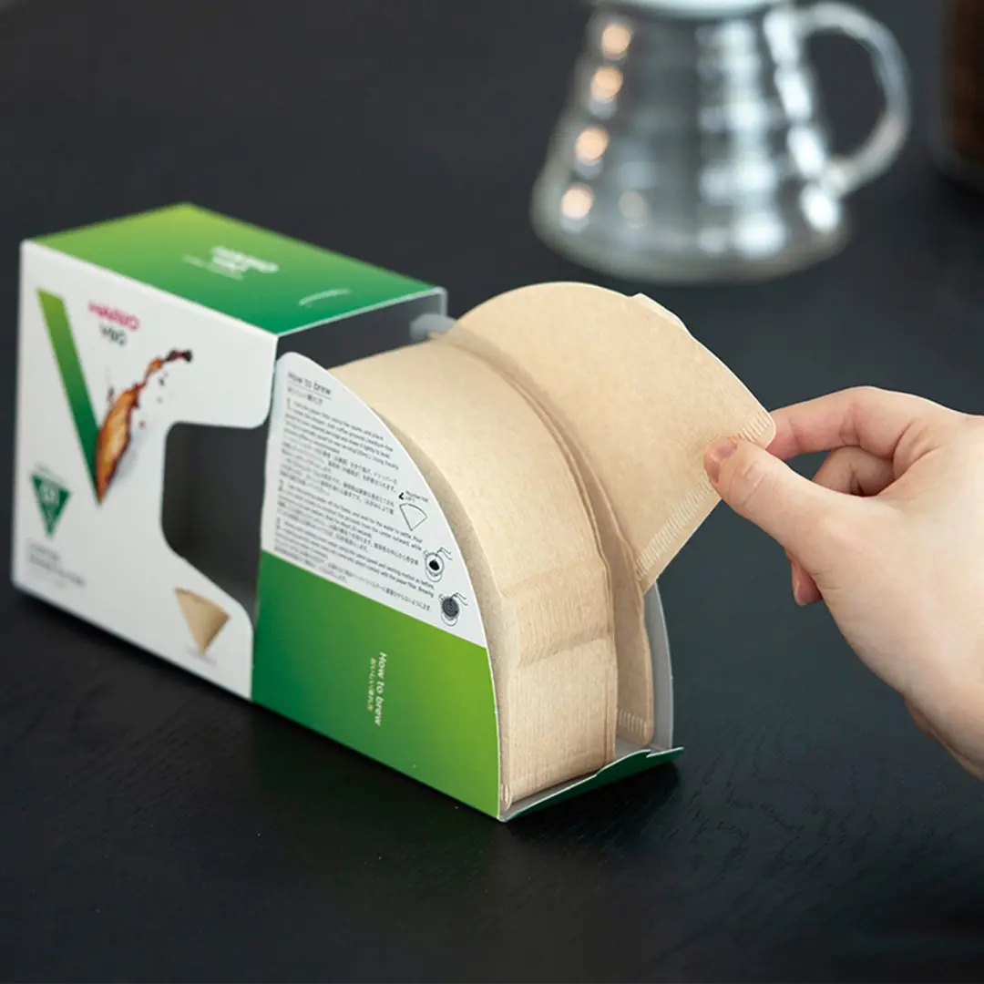 HARIO V60 Koffiefilters 02 VCF-02-100MK - Bruin - afbeelding 4 van 6
