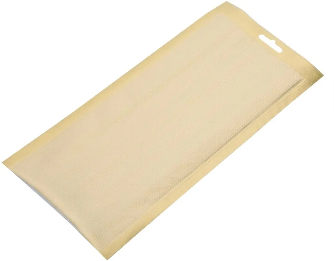 Vogue goudkleurige vacumeerzakken met reliëf 150x350mm (100 stuks)