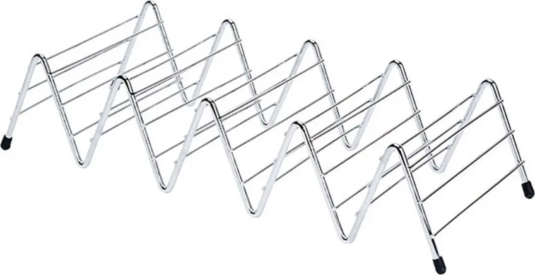 Taco Rack For 4 Pieces22x6,4xh4,2cm Chrome