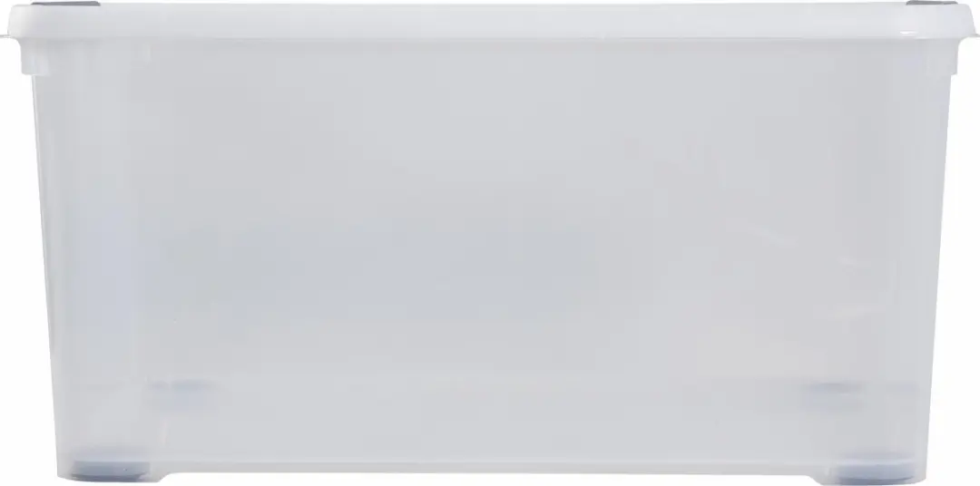 Curver Handy+ Opbergbox 115 liter - deksel en wieltjes - transparant - afbeelding 3 van 6