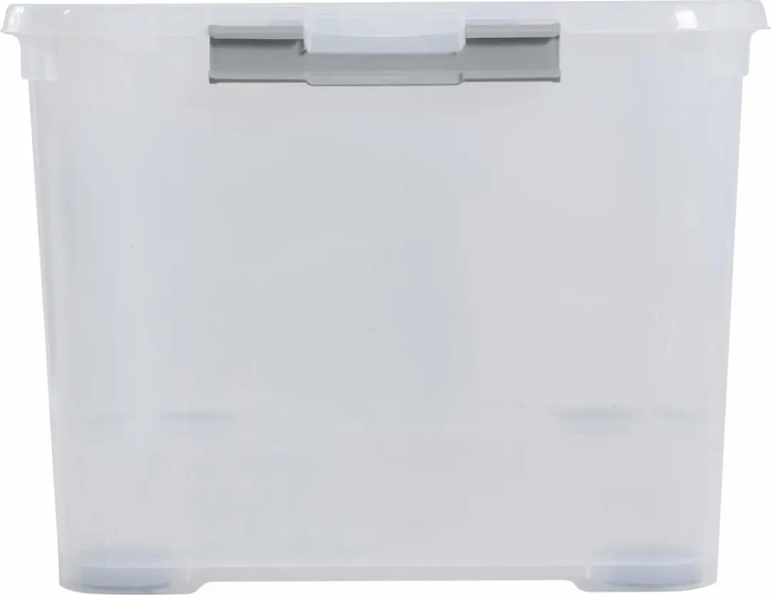Curver Handy+ Opbergbox 115 liter - deksel en wieltjes - transparant - afbeelding 2 van 6