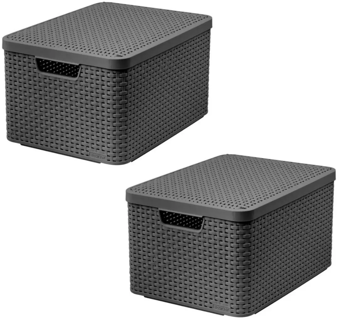 Curver Style Opbergmand met deksel L
