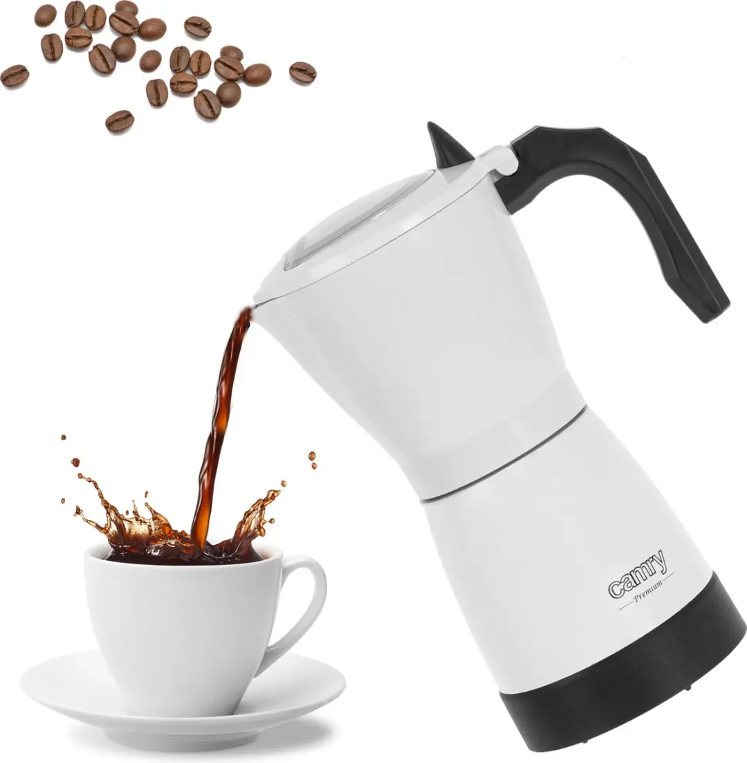 Camry CR 4415 Elektrische Mokka pot - 300ml - Wit - afbeelding 6 van 6