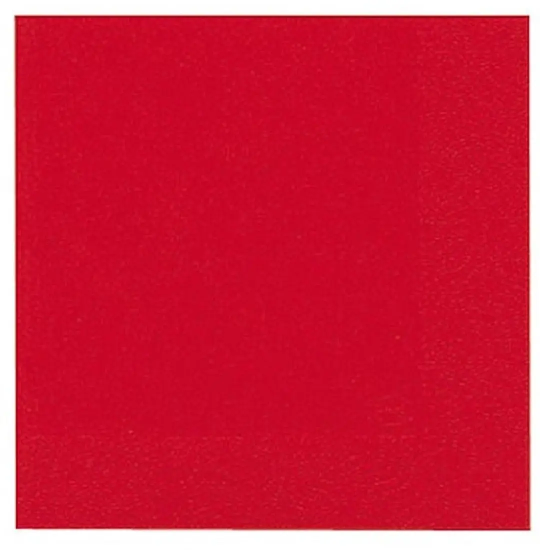 Duni Servetten 3-laags 33x33cm - Rood - 20 stuks - afbeelding 2 van 2