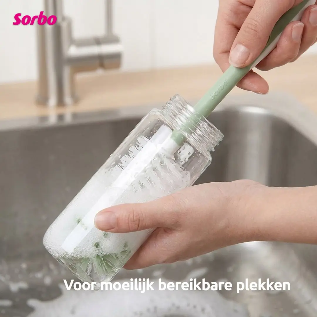 Sorbo Flessenborstel - Krasvrij - Groen/Wit - afbeelding 2 van 6