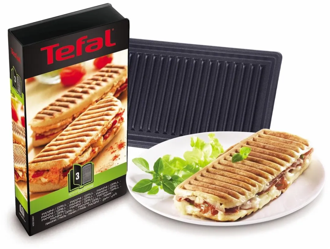 Tefal Snack Collection XA800312 Bakplaat - 2 Platen - Zwart
