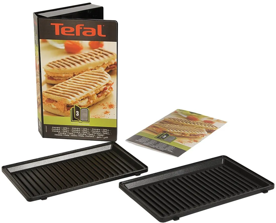 Tefal Snack Collection XA800312 Bakplaat - 2 Platen - Zwart