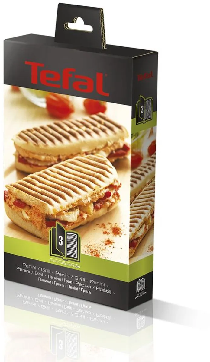 Tefal Snack Collection XA800312 Bakplaat - 2 Platen - Zwart