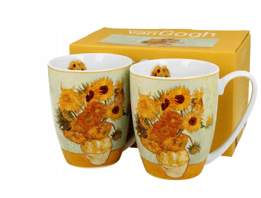 Set van 2 Vincent van Gogh Zonnebloemen mokken, 350 ml