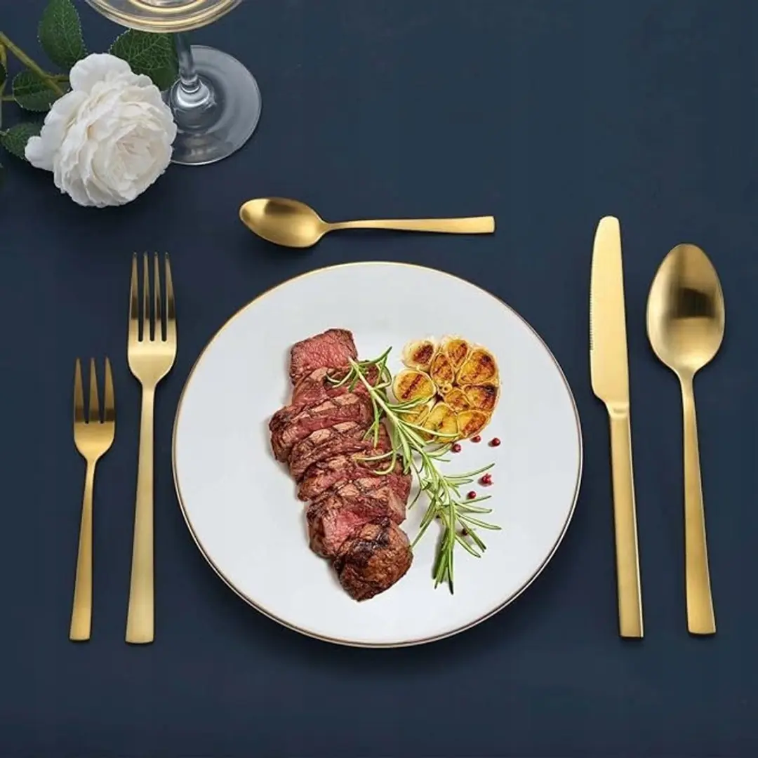 Hunnycook 60-delig Goud Bestekset voor 12 Personen