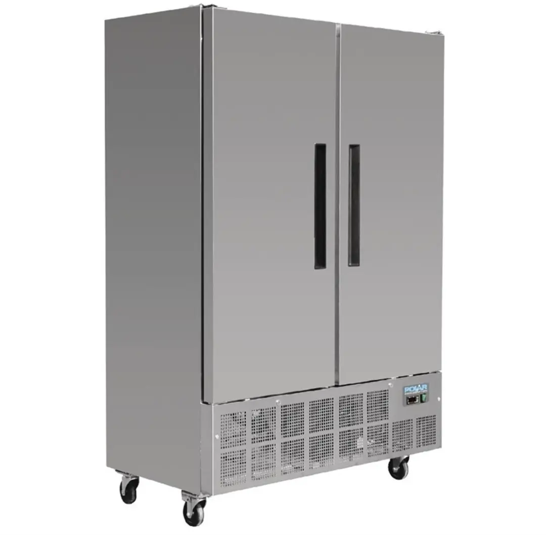 Polar G-serie 2-deurs slimline RVS vriezer 960L