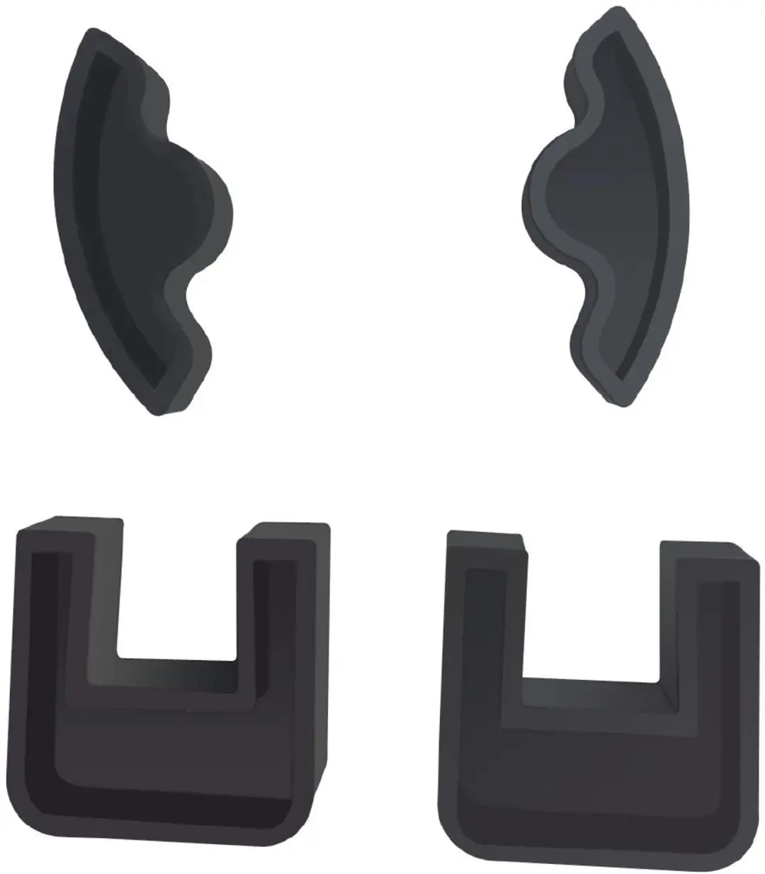 Buffalo rubber voetjes voor planeetmenger 10L (4 stuks)