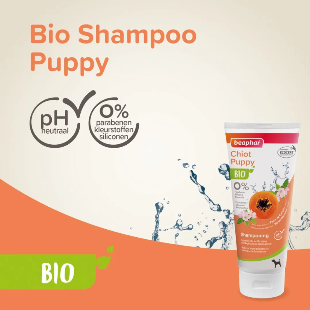 Beaphar Bio Shampoo Puppy 200ml - 3 Stuks