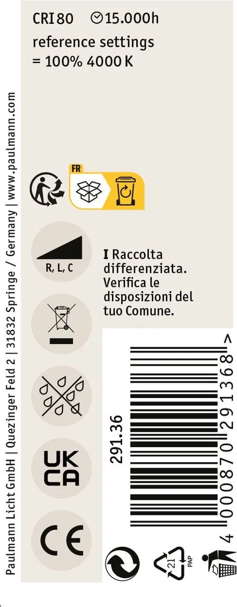 Paulmann Filament LED-buis E14 5,9W 806lm 4000K - Dimbare