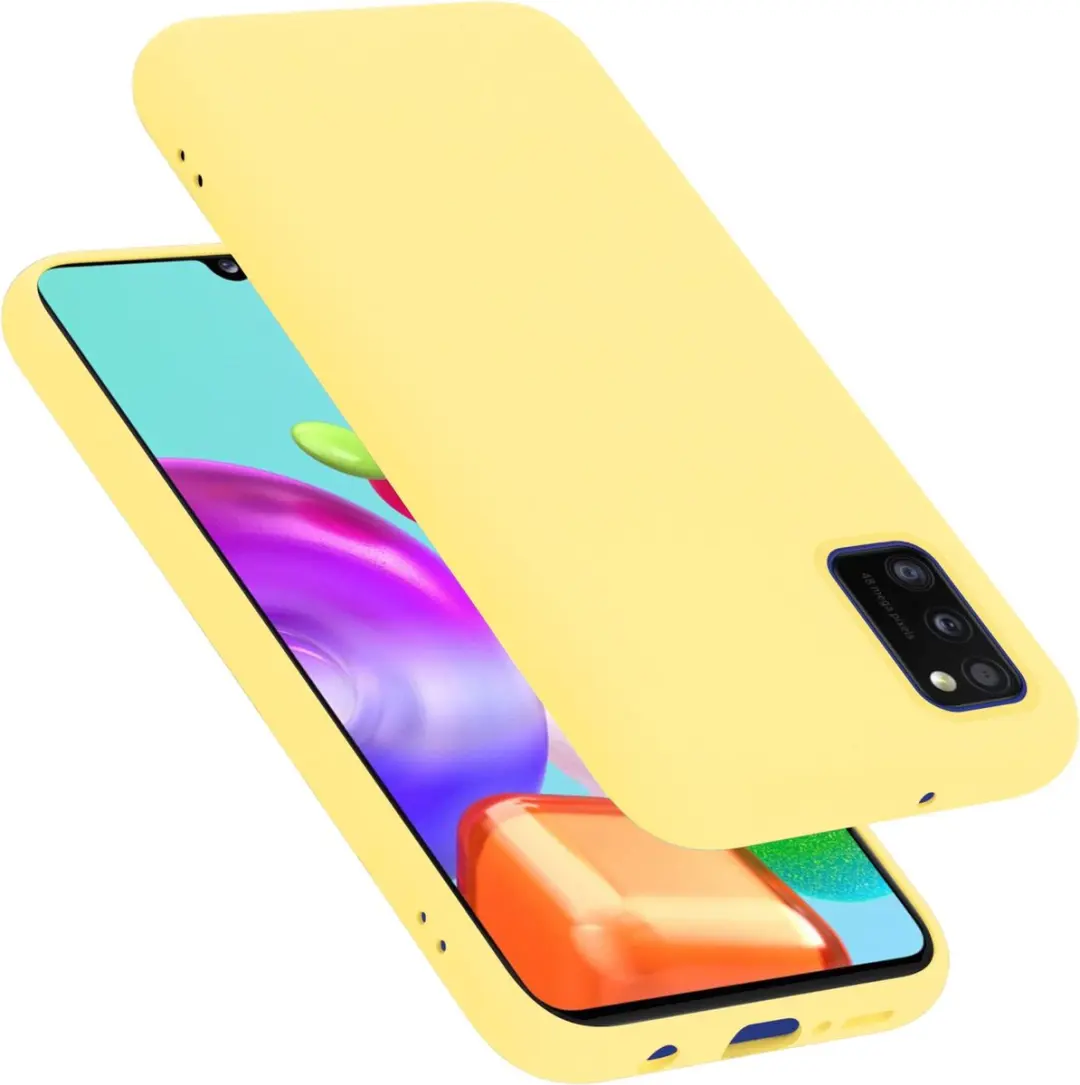Cadorabo Hoesje geschikt voor Samsung Galaxy A41 in LIQUID GEEL