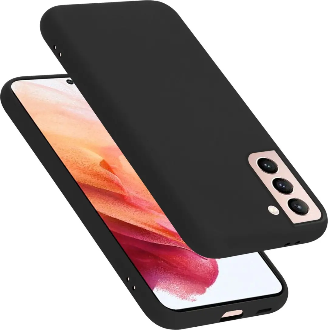 Cadorabo Hoesje geschikt voor Samsung Galaxy S22 in LIQUID ZWART