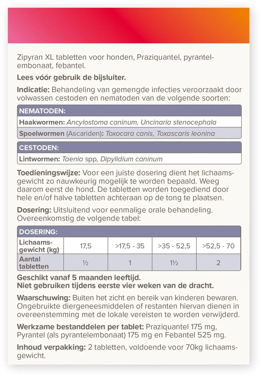 Beaphar Wormtablet All In One Hond 17.5-70kg - 2 Stuks - afbeelding 6 van 6