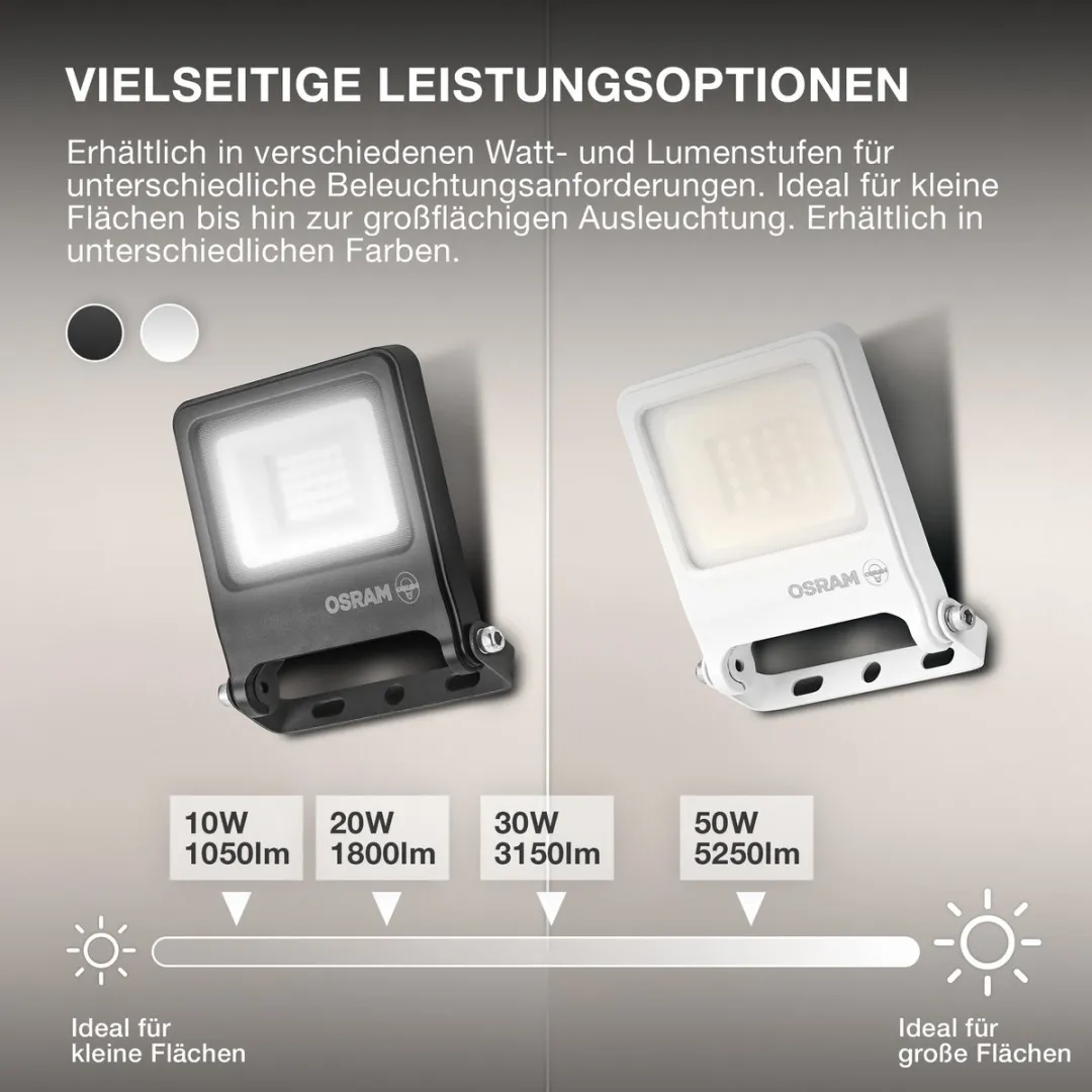 Osram Endura Flood PC 30W LED-schijnwerper 3000K - 3000 Lumen - Wit