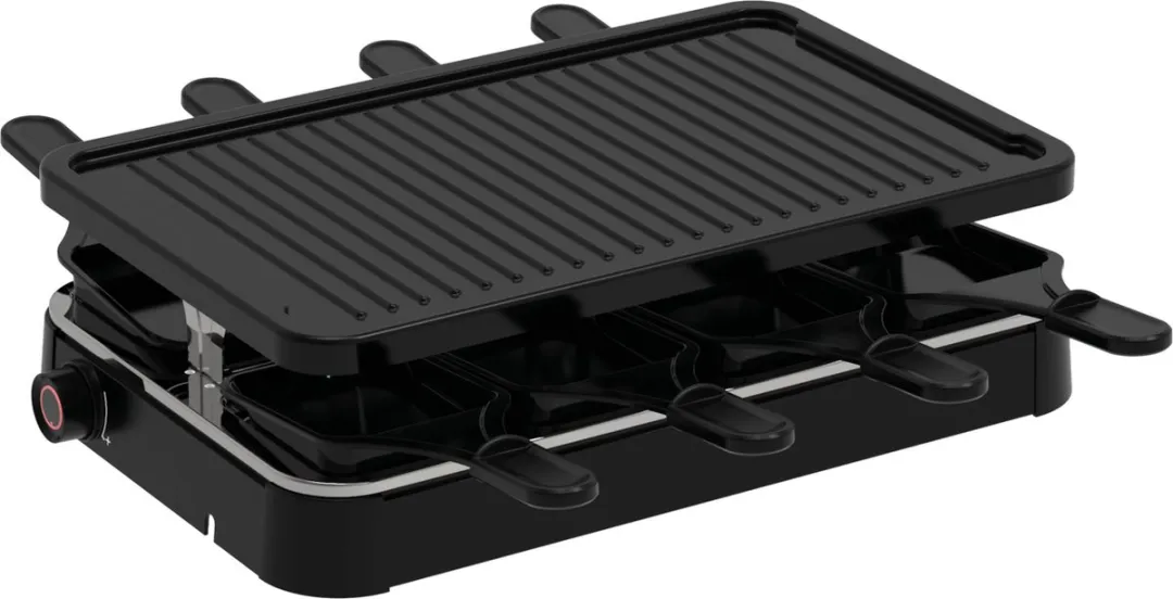 Inventum GR803B Gourmetset Raclette 8 persoons - 1200W - Zwart