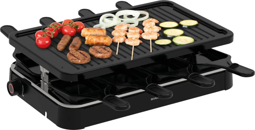 Inventum GR803B Gourmetset Raclette 8 persoons