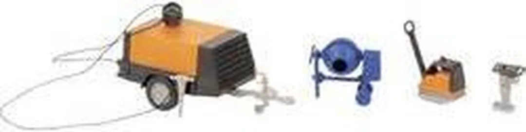 Faller Construction Machine Set FA180344 H0 - Straatdecoratie