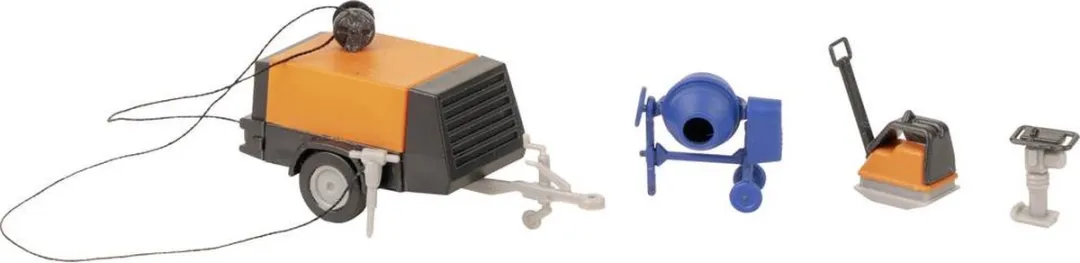Faller Construction Machine Set FA180344 H0 - Straatdecoratie