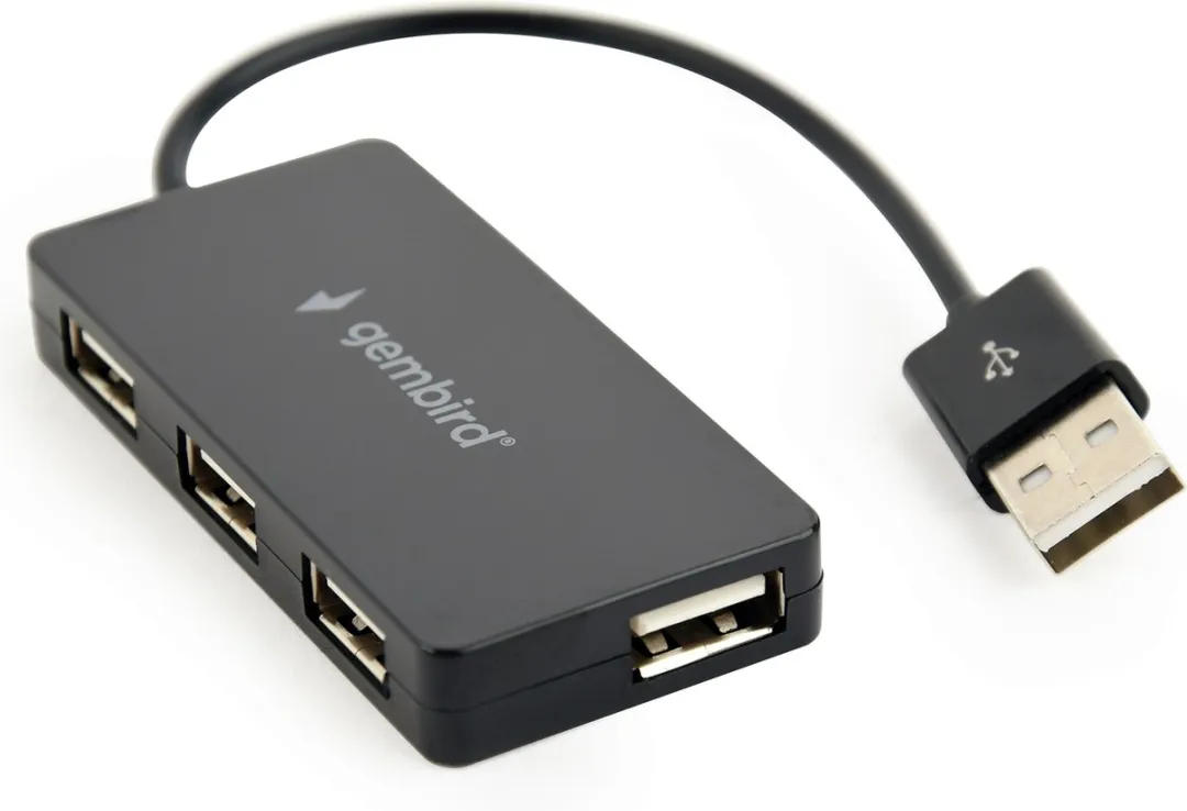 Gembird USB Hub GMB-UHB-U2P4-03 - 4 Poorten - 0,15m - Zwart