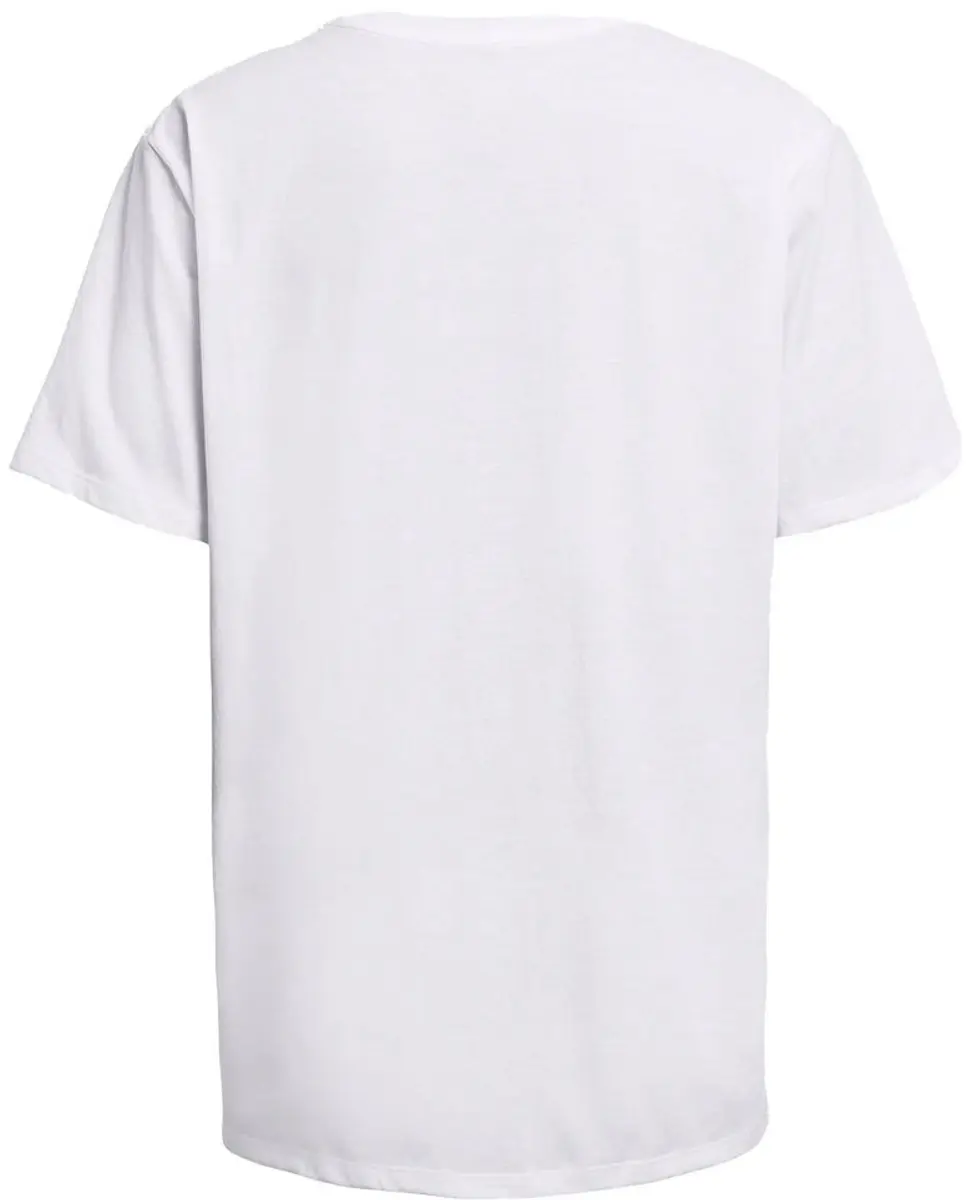 Under Armour Campus Oversize Dames T-Shirt - Wit/Zwart - afbeelding 4 van 6