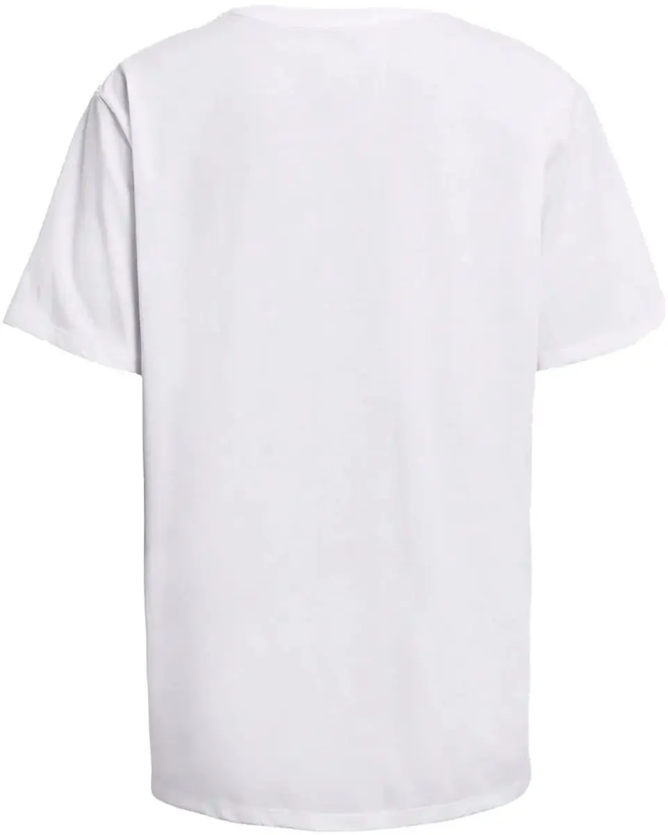 Under Armour Campus Oversize Dames T-Shirt - Wit/Zwart - afbeelding 6 van 6