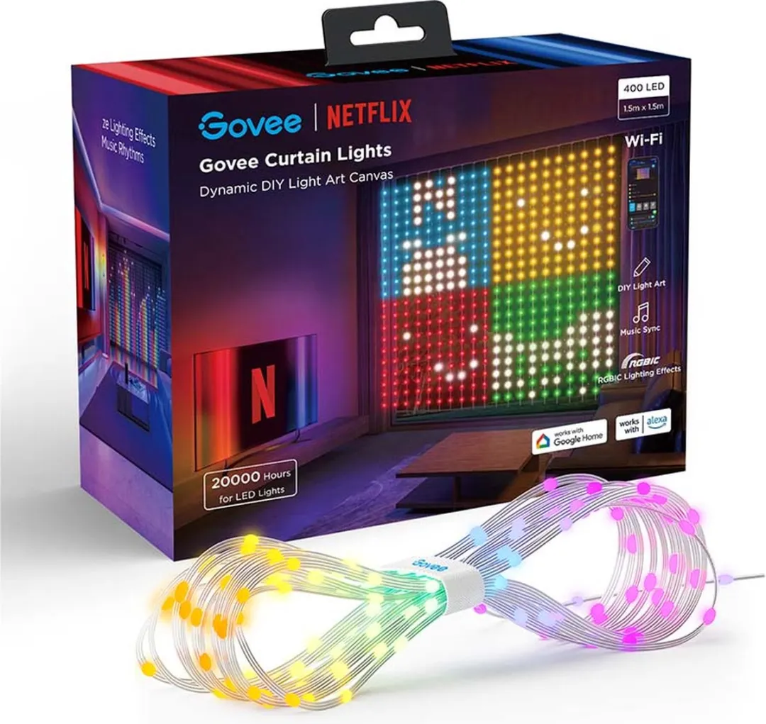 Govee Curtain Lights Netflix (1,5x1,5m)