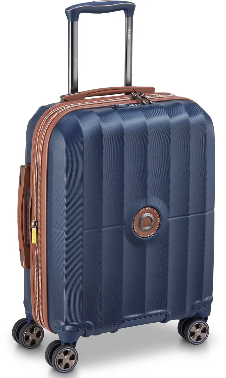 DELSEY Carrousel 2 Slim Handbagagekoffer - 55cm - Blauw - afbeelding 2 van 6