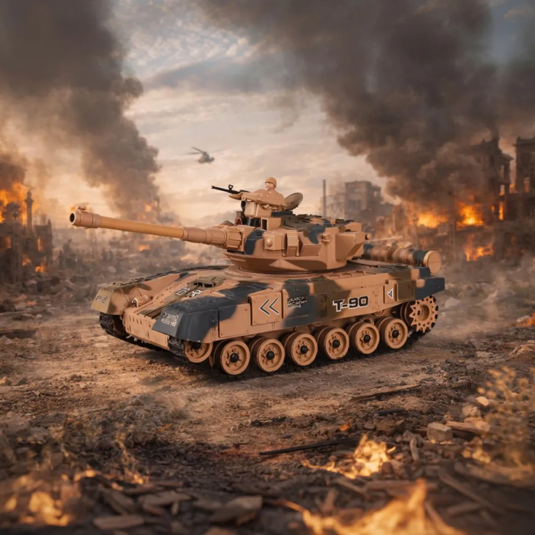 RedParrot Afstandsbestuurbare T90 Tank - Draadloos - Geel