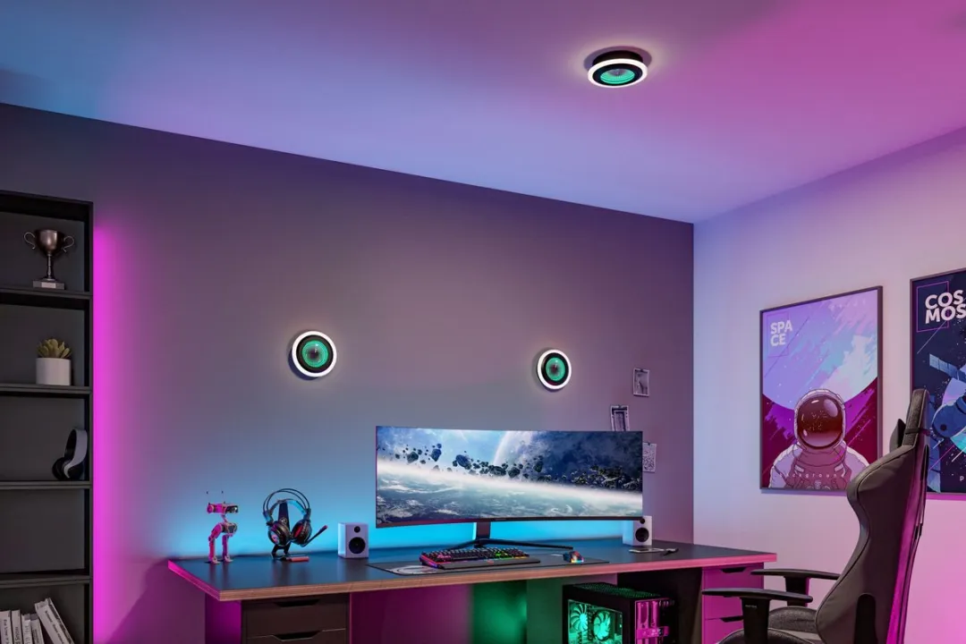 Paulmann Spaceglow Two Wandlamp RGB+ 1200lm - Zwart mat
