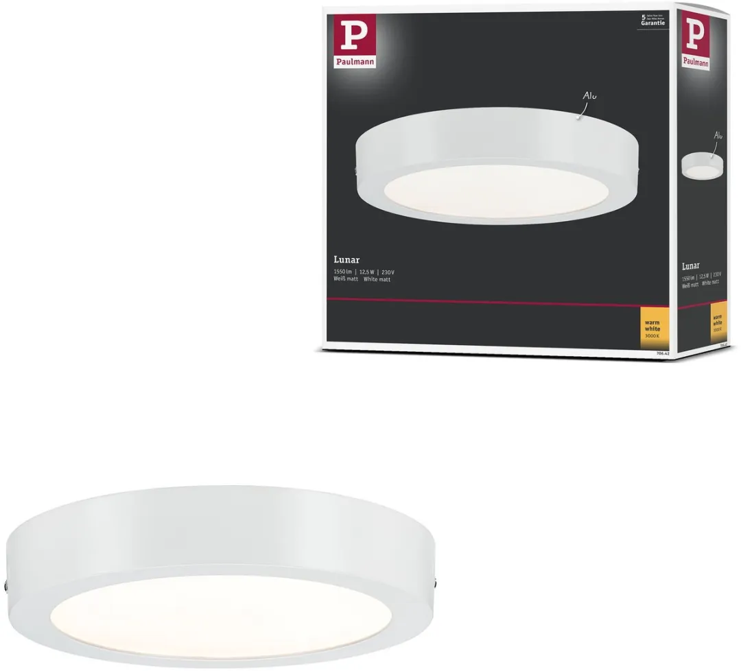 Paulmann LED-paneel Lunar Rond 225mm 12,5W 1140lm